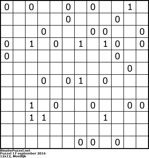Binaire Puzzel