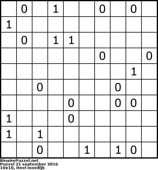 Binaire Puzzel