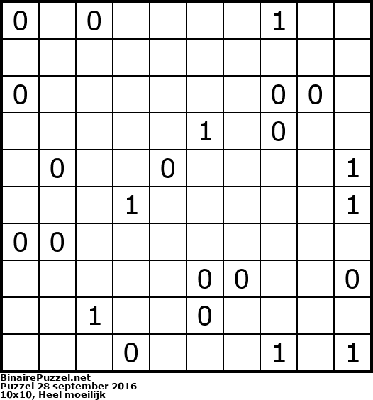 Binaire Puzzel