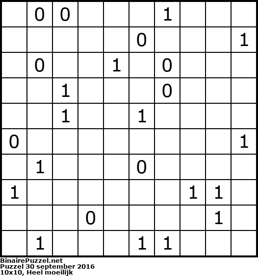 Binaire Puzzel