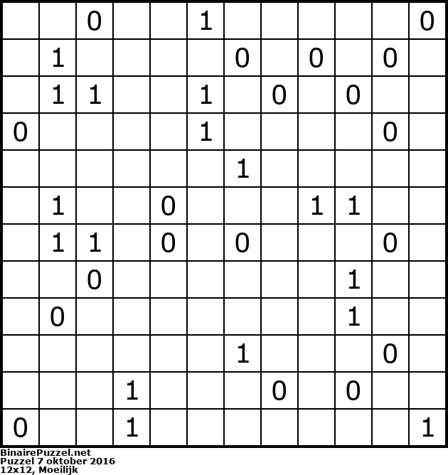 Binaire Puzzel