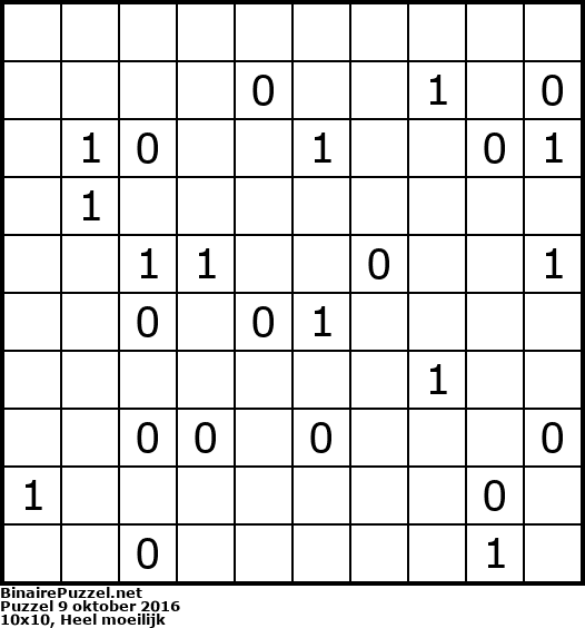 Binaire Puzzel