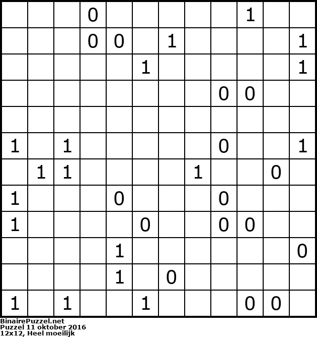 Binaire Puzzel
