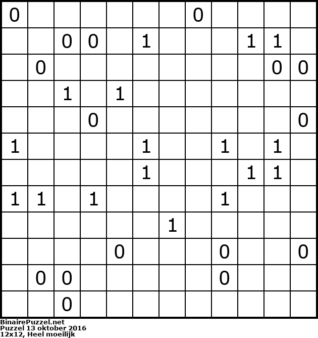 Binaire Puzzel