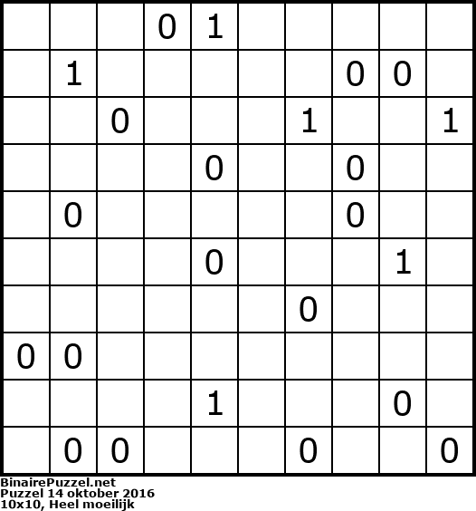 Binaire Puzzel