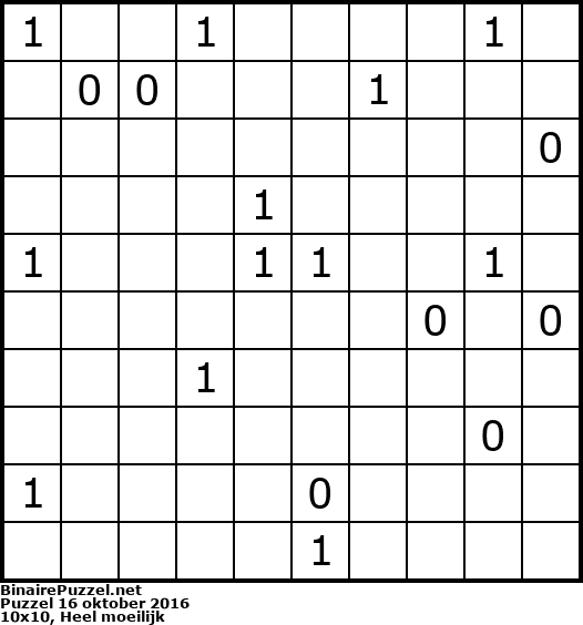 Binaire Puzzel