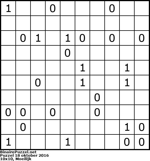 Binaire Puzzel