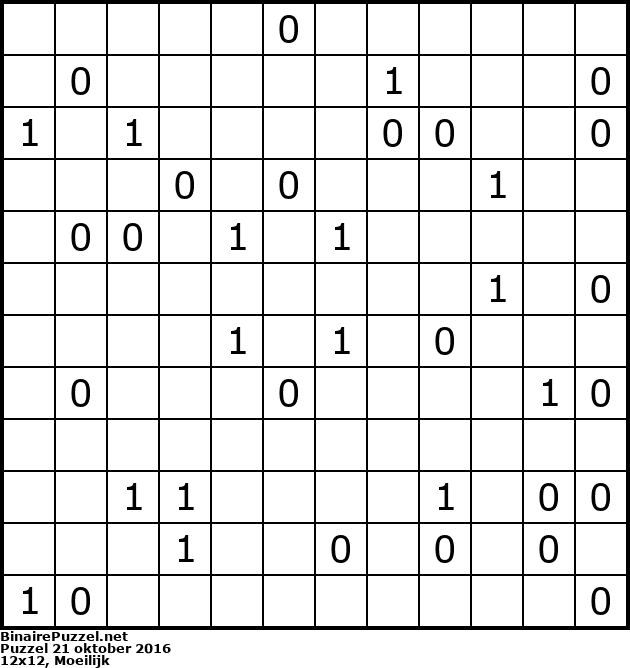 Binaire Puzzel