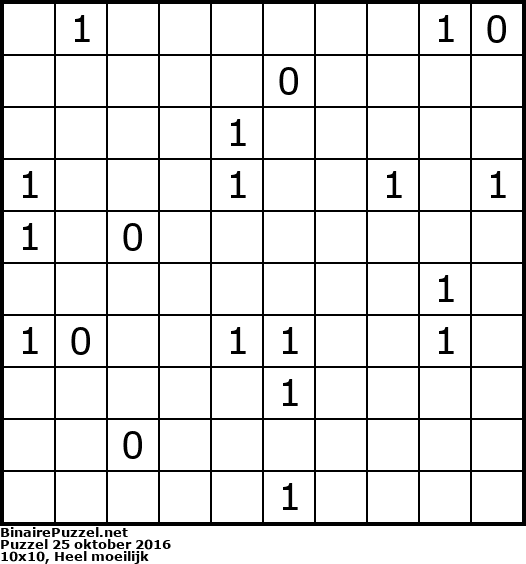 Binaire Puzzel