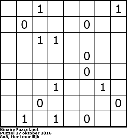 Binaire Puzzel