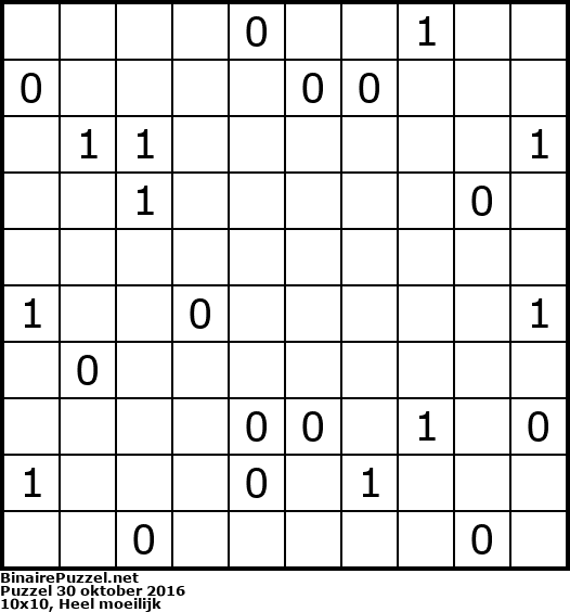 Binaire Puzzel