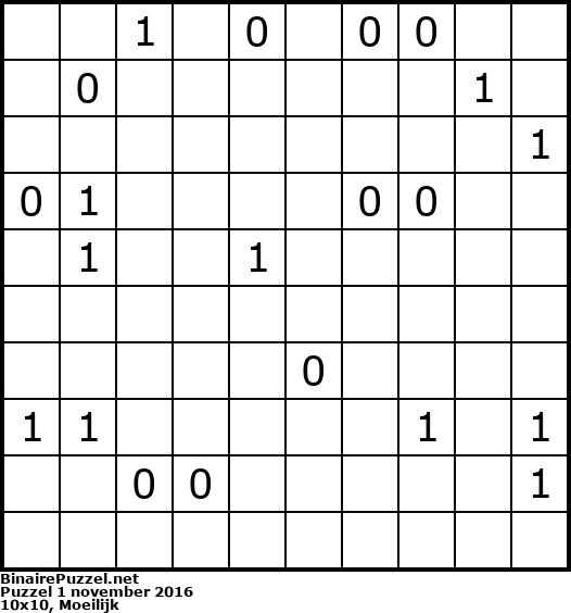 Binaire Puzzel