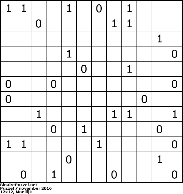 Binaire Puzzel