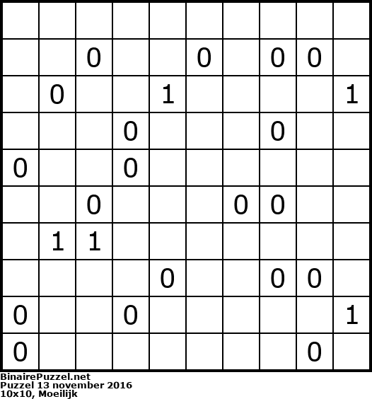 Binaire Puzzel