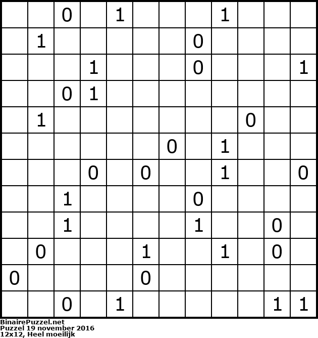 Binaire Puzzel