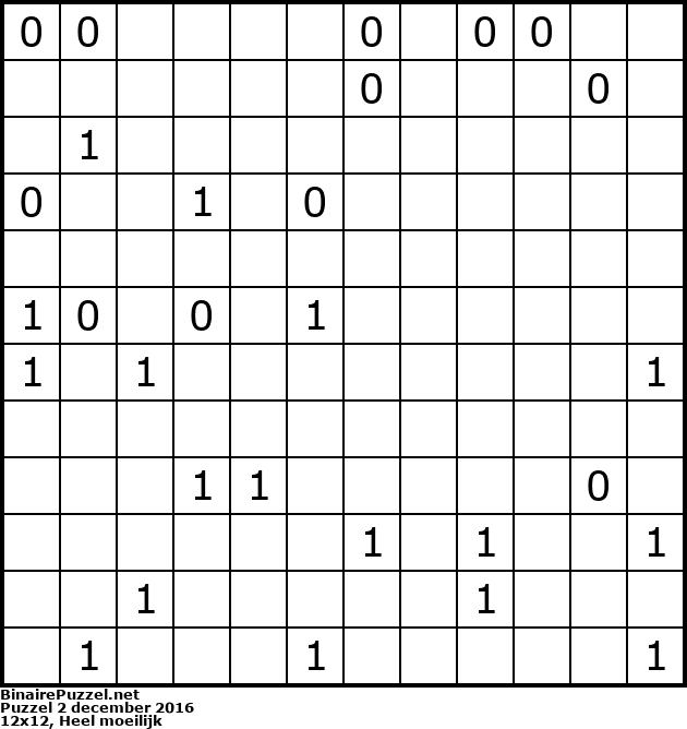 Binaire Puzzel