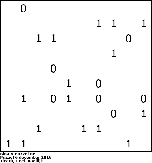 Binaire Puzzel
