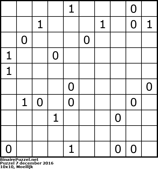 Binaire Puzzel
