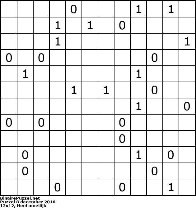 Binaire Puzzel