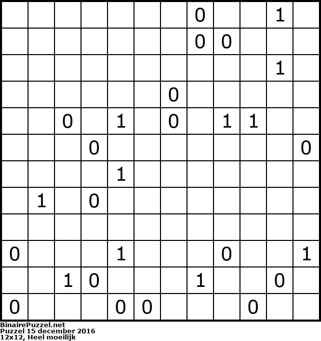 Binaire Puzzel