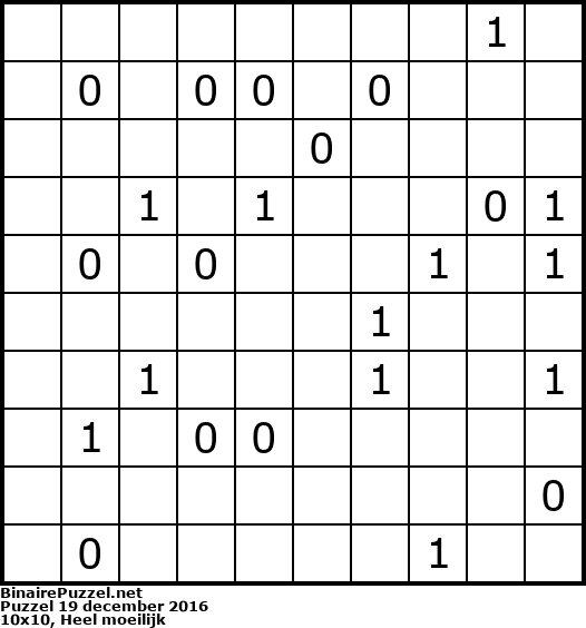 Binaire Puzzel