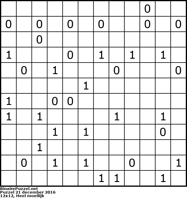 Binaire Puzzel