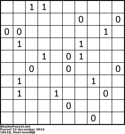 Binaire Puzzel