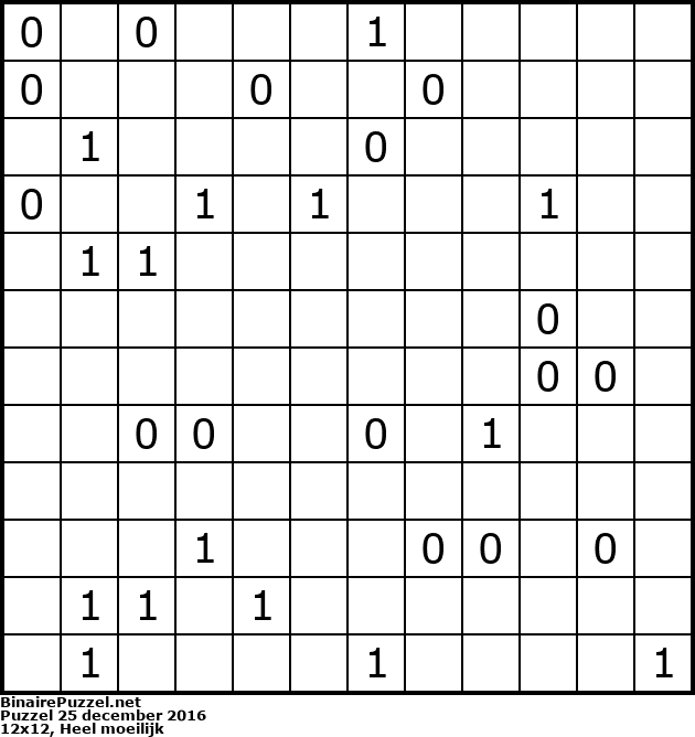 Binaire Puzzel