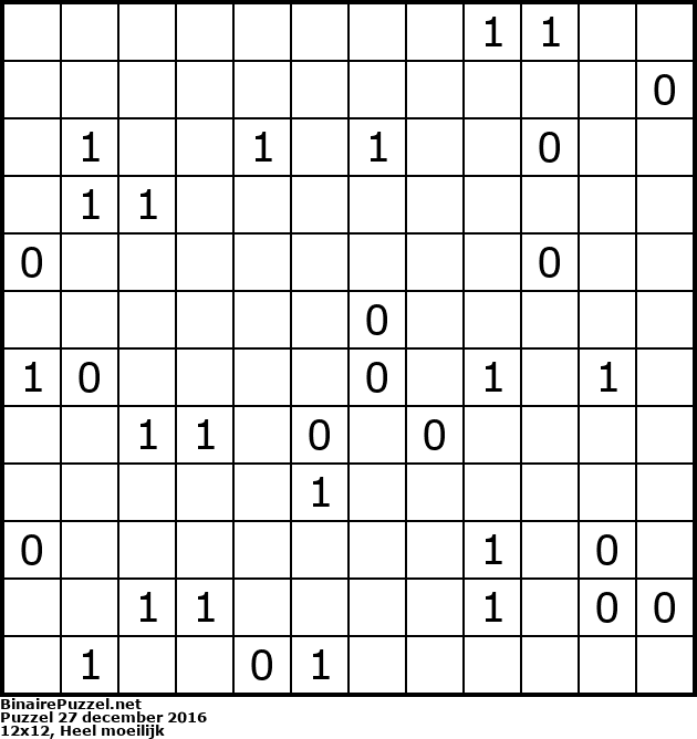 Binaire Puzzel