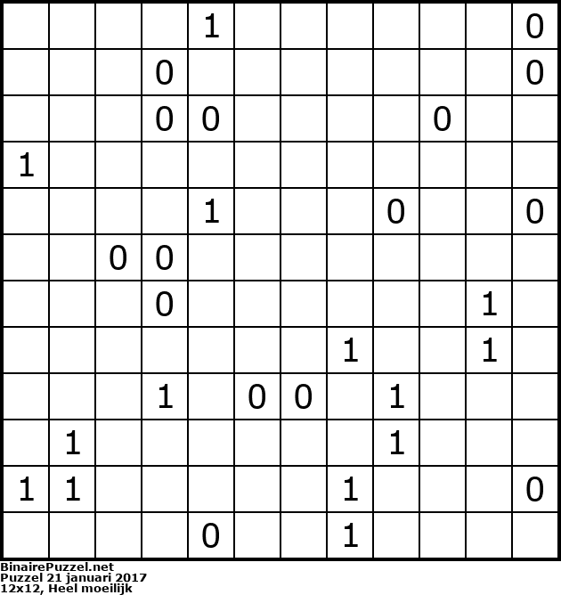 Binaire Puzzel