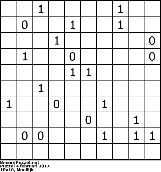 Binaire Puzzel