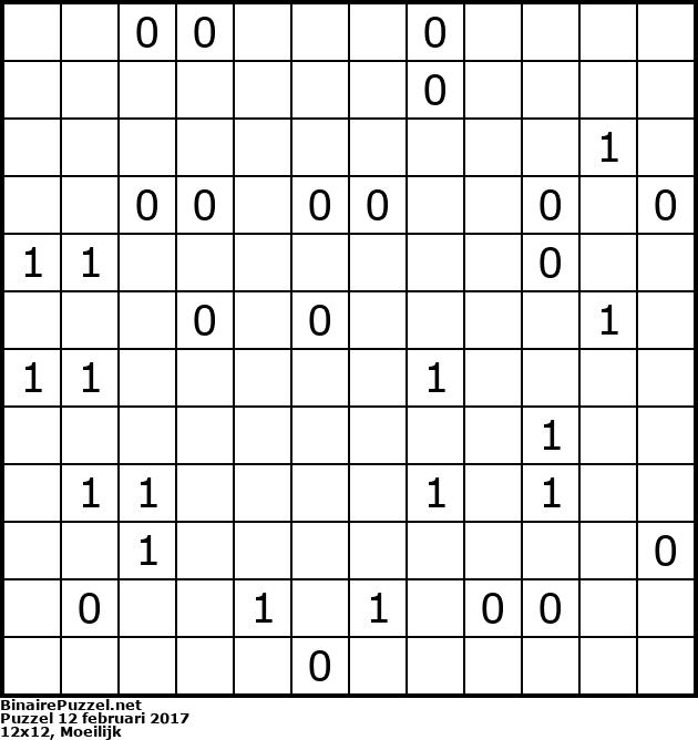 Binaire Puzzel