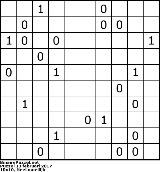 Binaire Puzzel