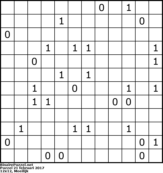 Binaire Puzzel