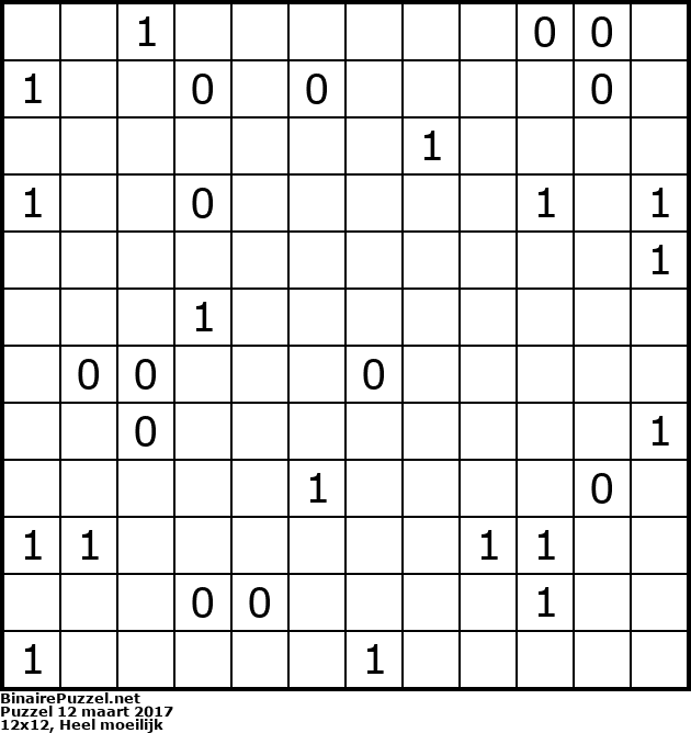 Binaire Puzzel