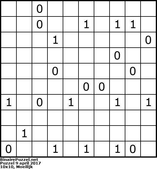 Binaire Puzzel