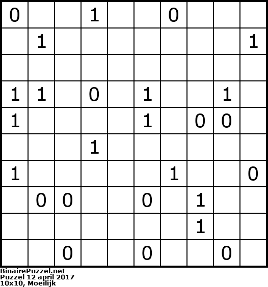 Binaire Puzzel