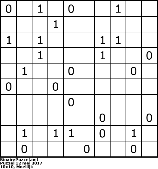 Binaire Puzzel