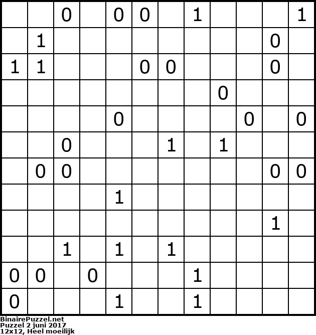 Binaire Puzzel