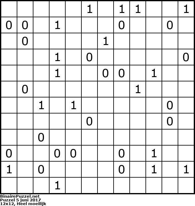 Binaire Puzzel