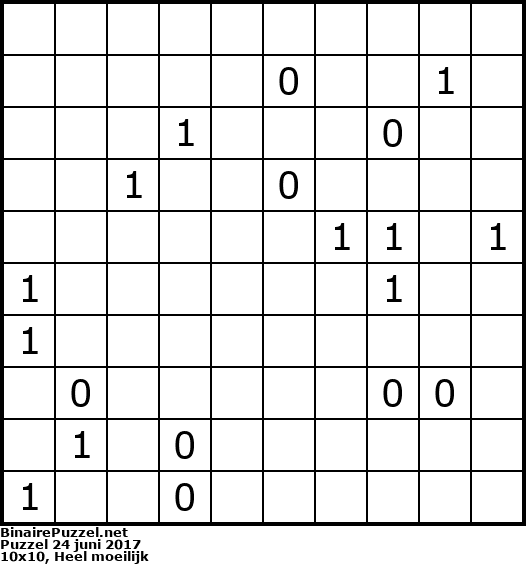 Binaire Puzzel