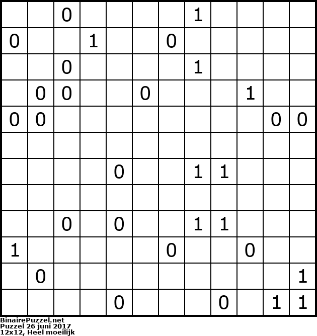 Binaire Puzzel