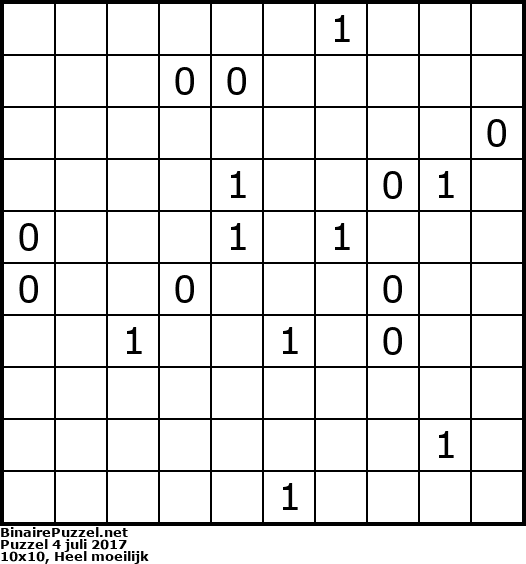 Binaire Puzzel