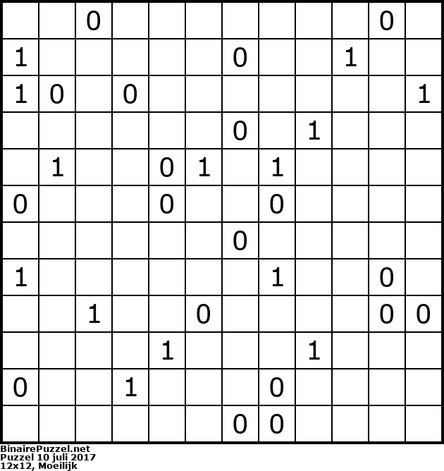 Binaire Puzzel