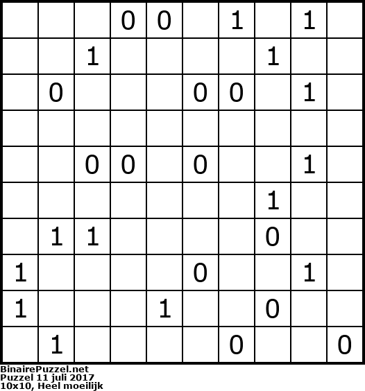 Binaire Puzzel