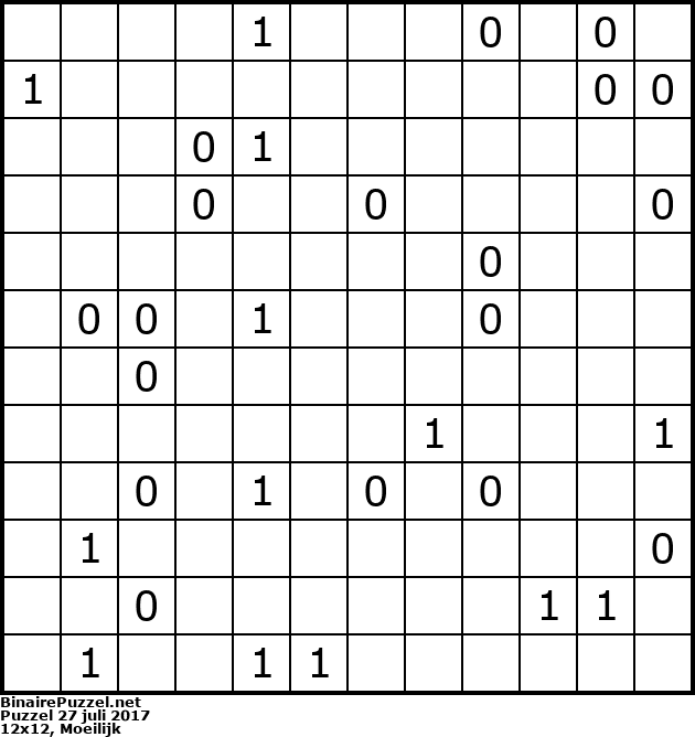Binaire Puzzel