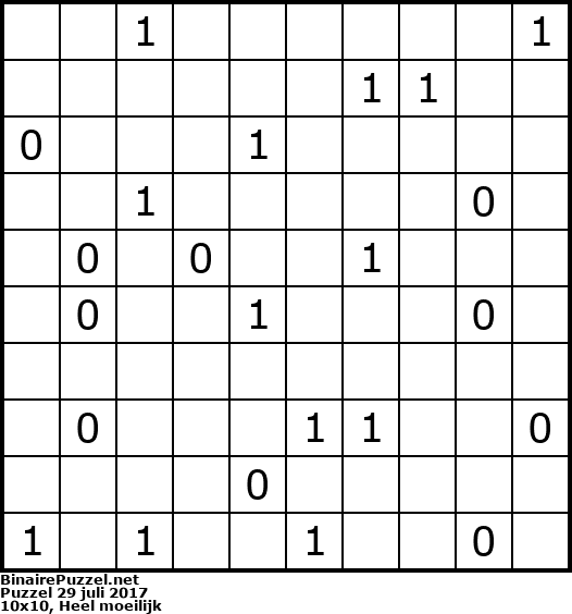Binaire Puzzel