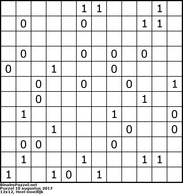 Binaire Puzzel