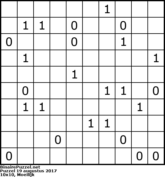 Binaire Puzzel