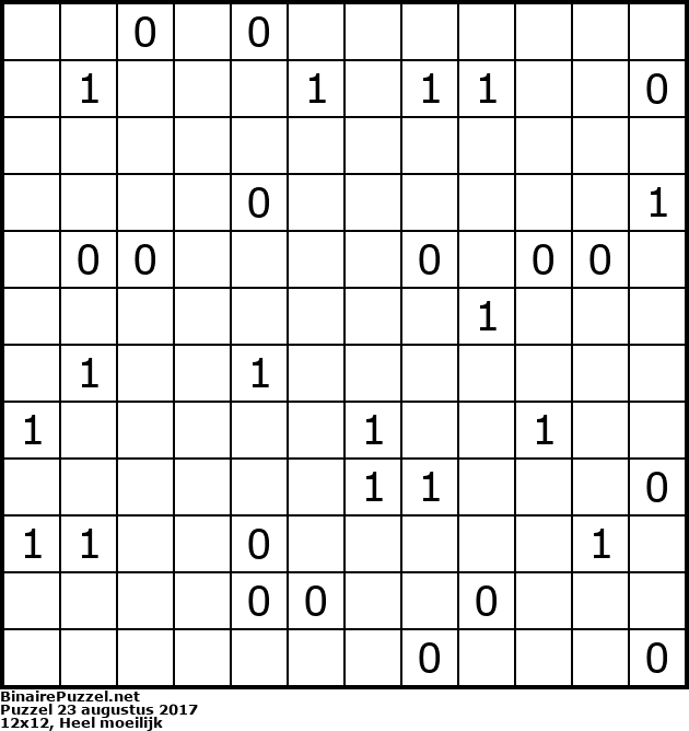 Binaire Puzzel